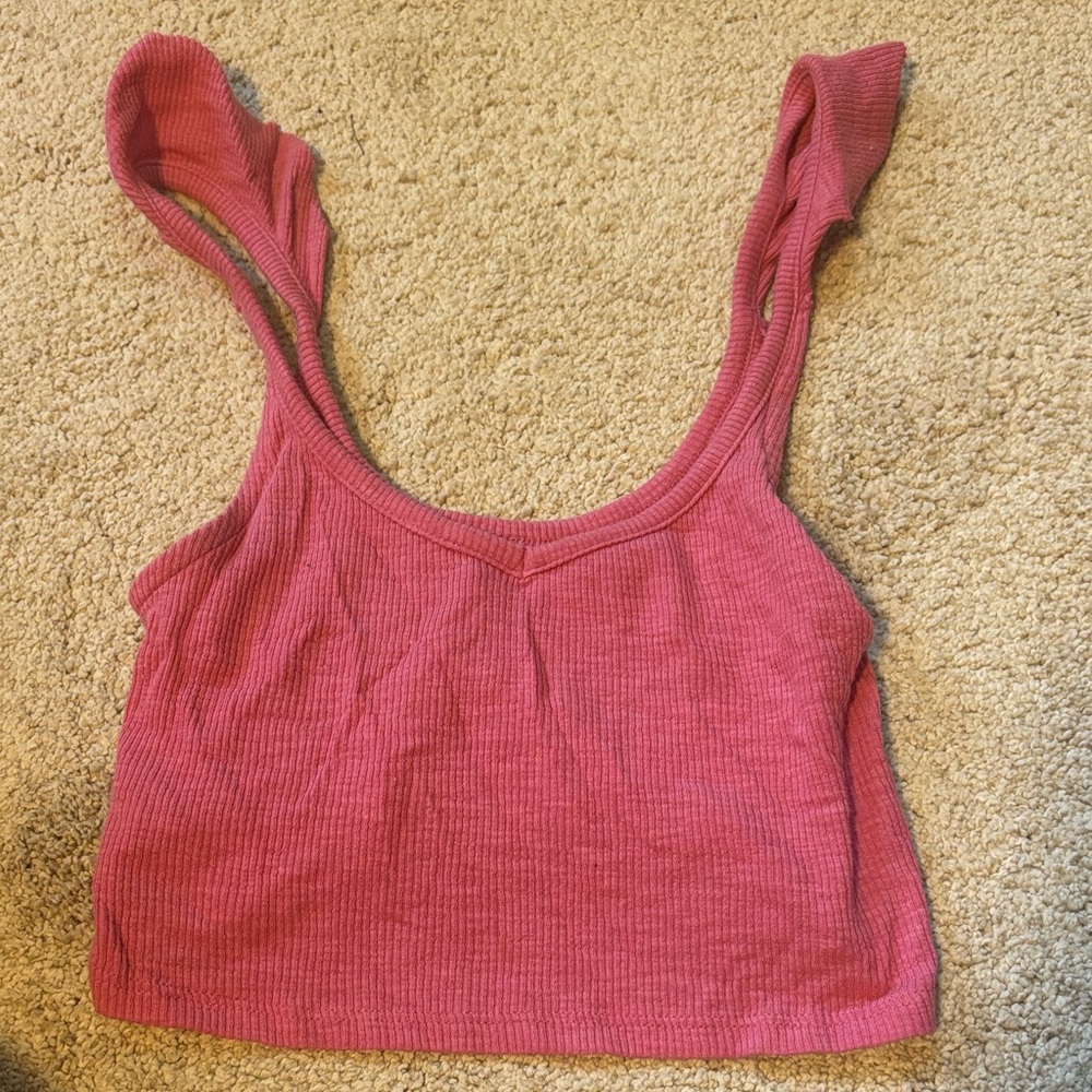 Urban Outfitters Pink Ribbed Top